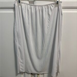 Vassarette White Half Slip 22" Length Style 11-003 Slit Sides Women’s Size XL